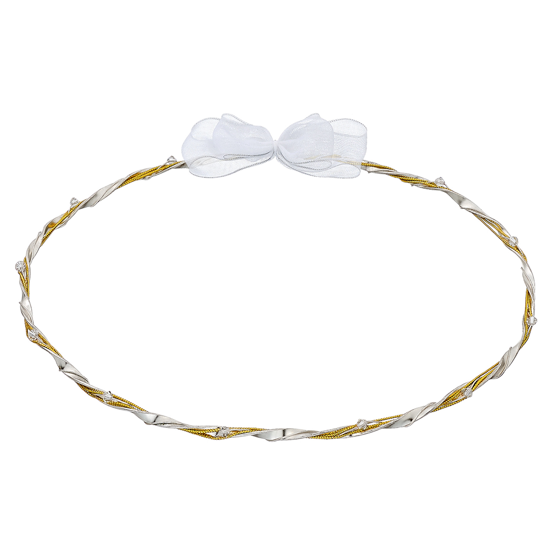 Στέφανα Γάμου Novaker Σειρά ΚΣ 409 Ασημί / Χρυσό