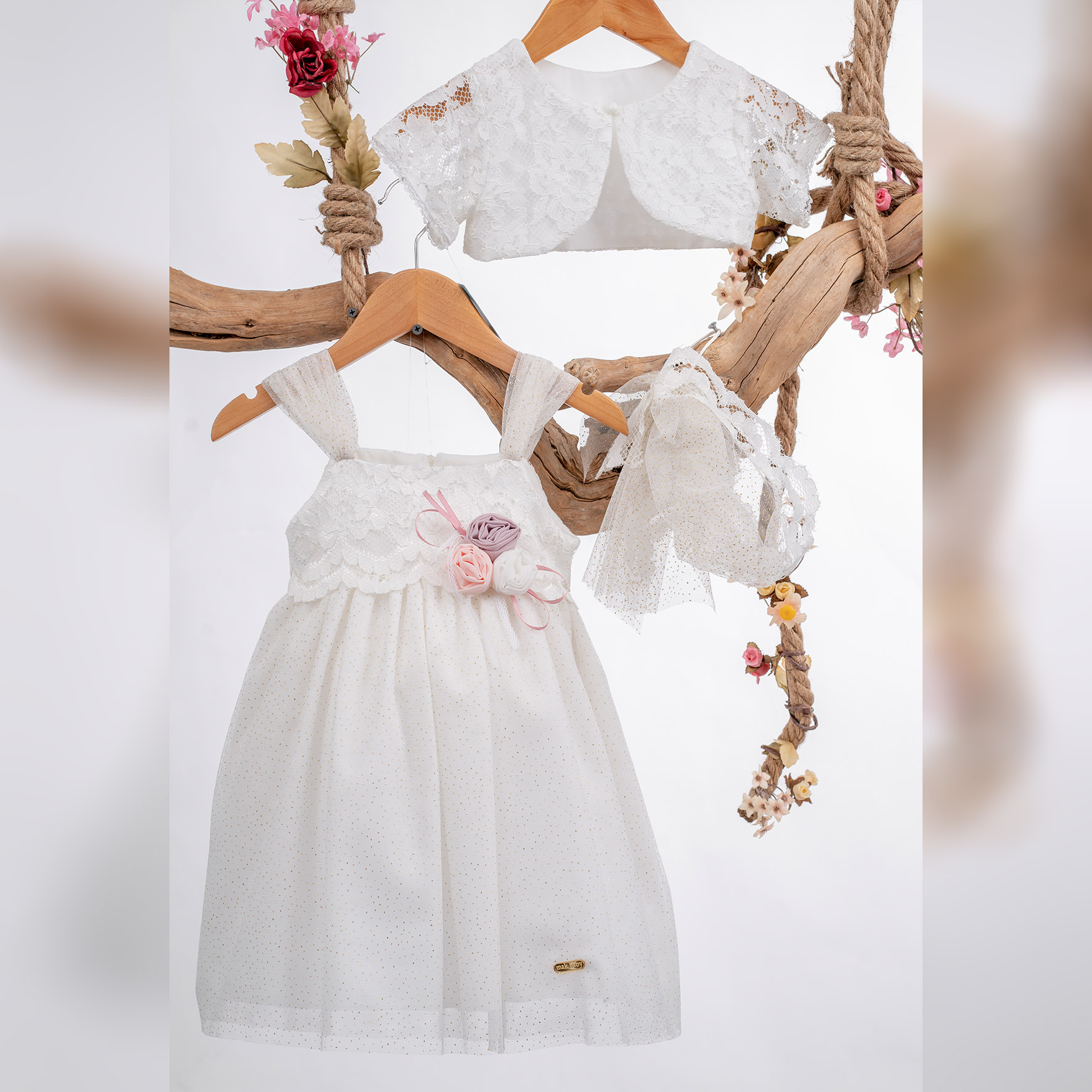 Φόρεμα Βάπτισης Mak Baby Κ45Ε