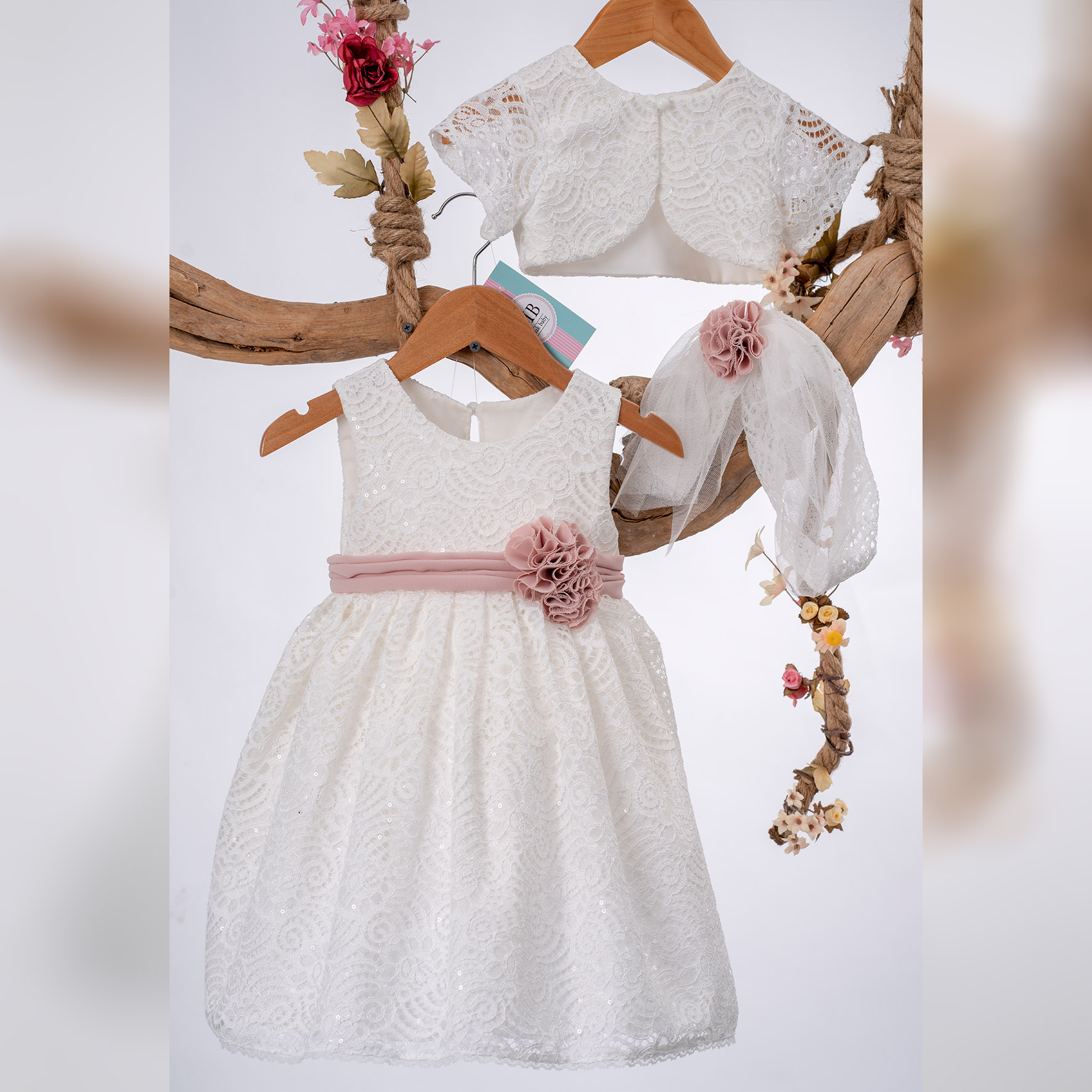 Φόρεμα Βάπτισης Mak Baby Κ55Ε