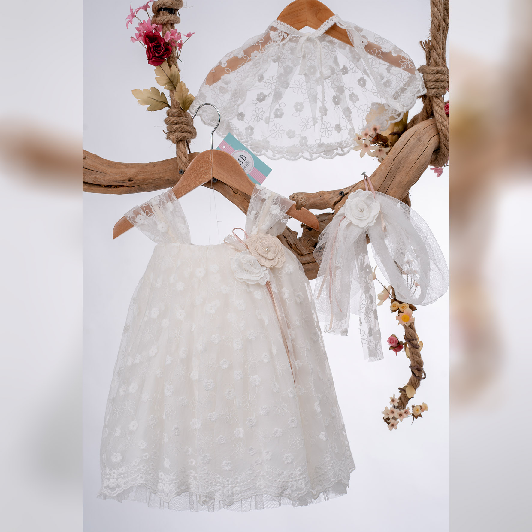 Φόρεμα Βάπτισης Mak Baby Κ93Ε