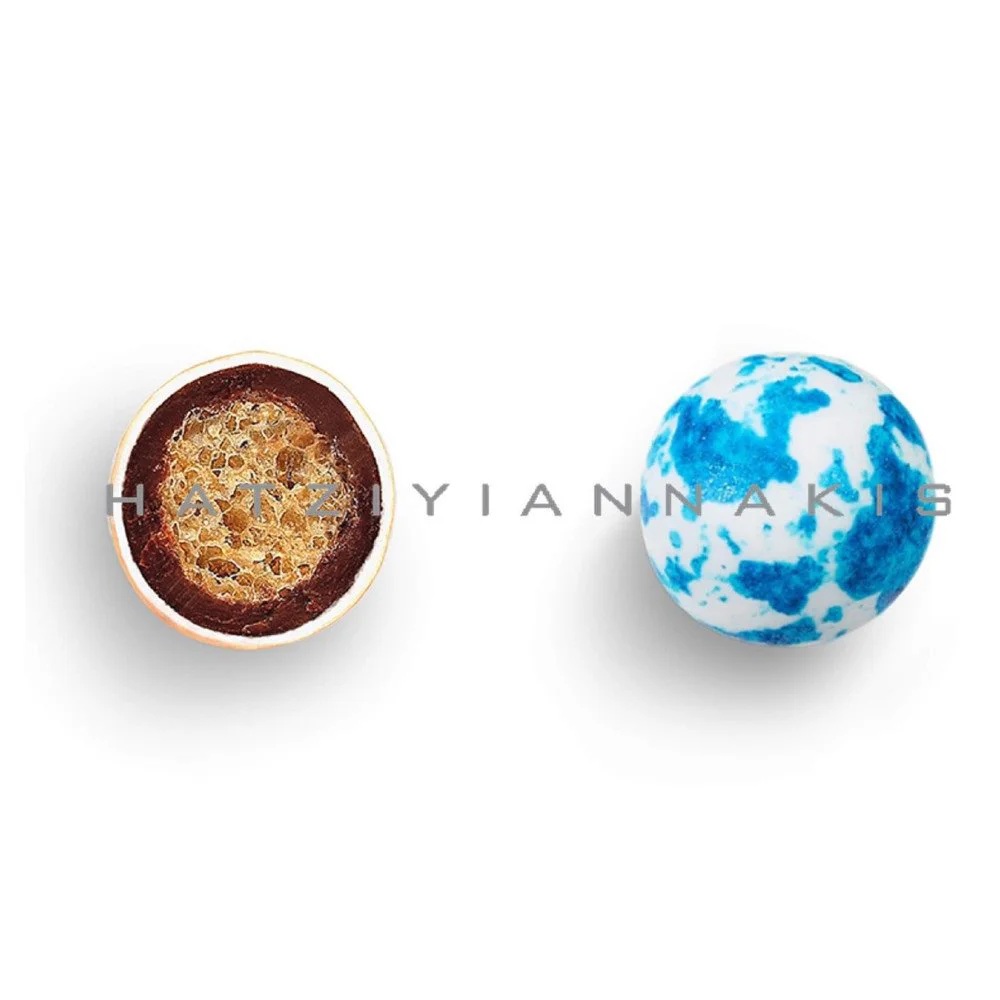 Crispy Κουφέτο - Γεύση Τύπου Bueno Πιτσιλωτό Σιέλ Ασημί | Συλλογή Twist