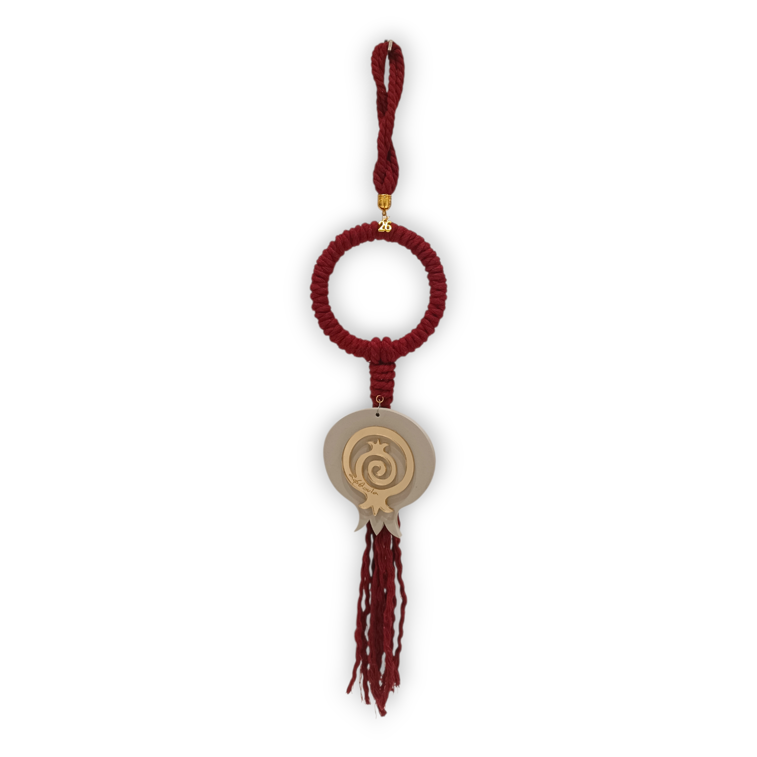 Γούρι Ρόδι 2026 – Plexi & Wood | Hanging Collection