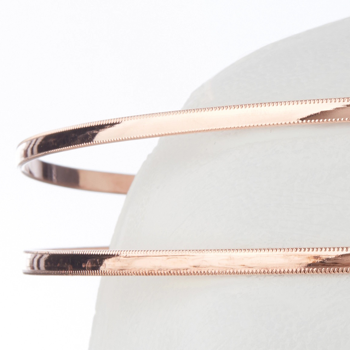 Στέφανα Γάμου Επάργυρα - Ροζ Χρυσό | Authentique Art SΑ-1310