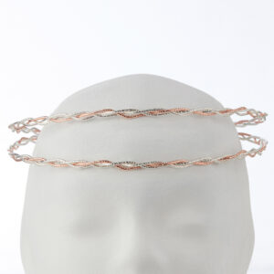 Στέφανα Γάμου Επάργυρα - Ασήμι Ροζ Χρυσό | Authentique Art SΑ-1318P