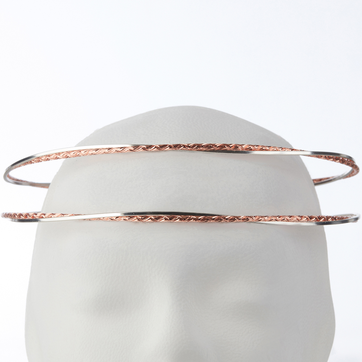 Στέφανα Γάμου Επάργυρα - Ασήμι Ροζ Χρυσό | Authentique Art SΑ-1329