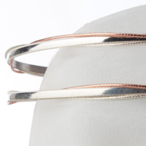 Στέφανα Γάμου Επάργυρα - Ασήμι Ροζ Χρυσό | Authentique Art SΑ-1344