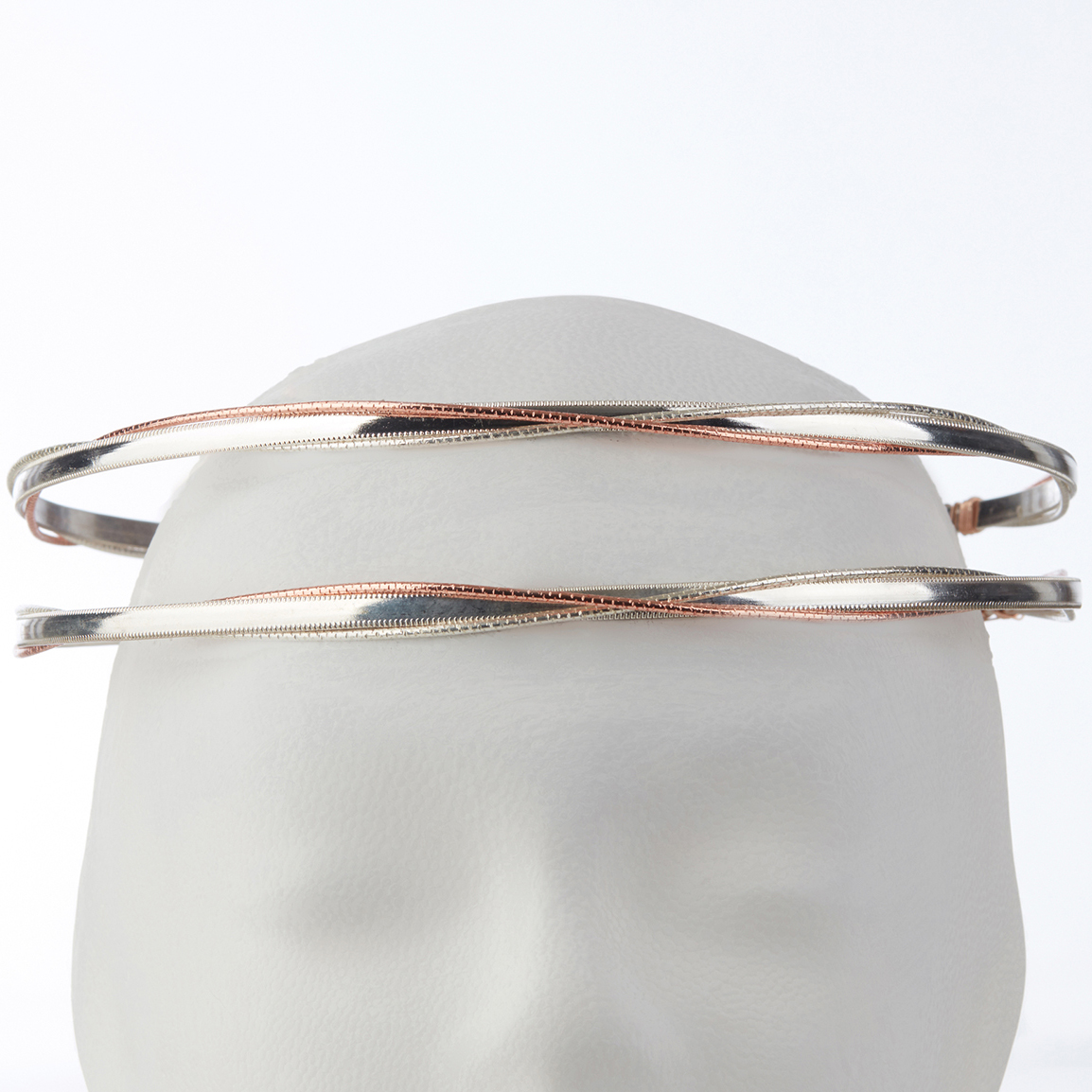 Στέφανα Γάμου Επάργυρα - Ασήμι Ροζ Χρυσό | Authentique Art SΑ-1344