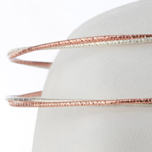 Στέφανα Γάμου Επάργυρα - Ασήμι Ροζ Χρυσό | Authentique Art SΑ-1349