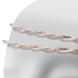 Στέφανα Γάμου Επάργυρα - Ασήμι Ροζ Χρυσό | Authentique Art SΑ-1401