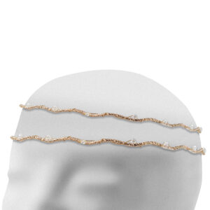 Στέφανα Γάμου Επάργυρα - Χρυσό | Authentique Art SΑ-1404