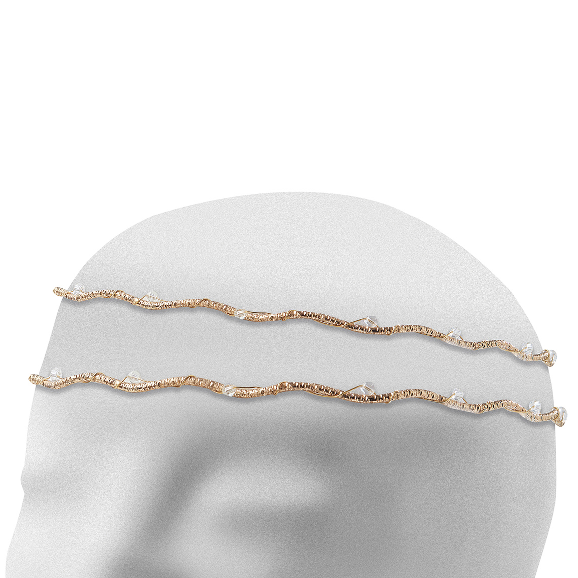 Στέφανα Γάμου Επάργυρα - Χρυσό | Authentique Art SΑ-1404