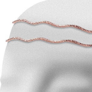 Στέφανα Γάμου Επάργυρα - Ροζ Χρυσό | Authentique Art SΑ-1405