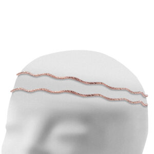 Στέφανα Γάμου Επάργυρα - Ροζ Χρυσό | Authentique Art SΑ-1405