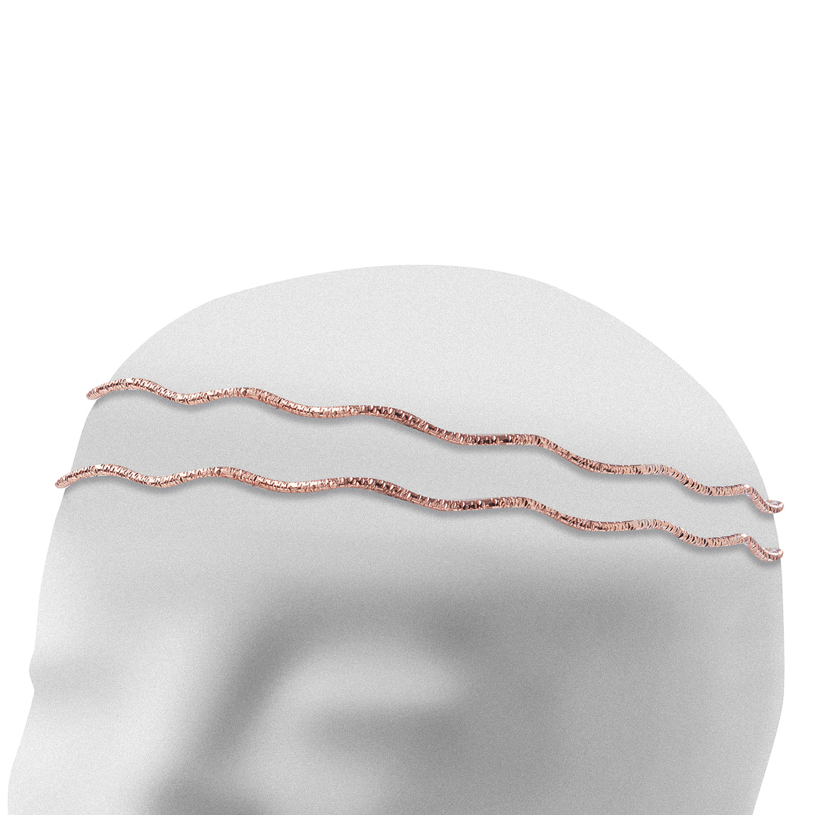 Στέφανα Γάμου Επάργυρα - Ροζ Χρυσό | Authentique Art SΑ-1405