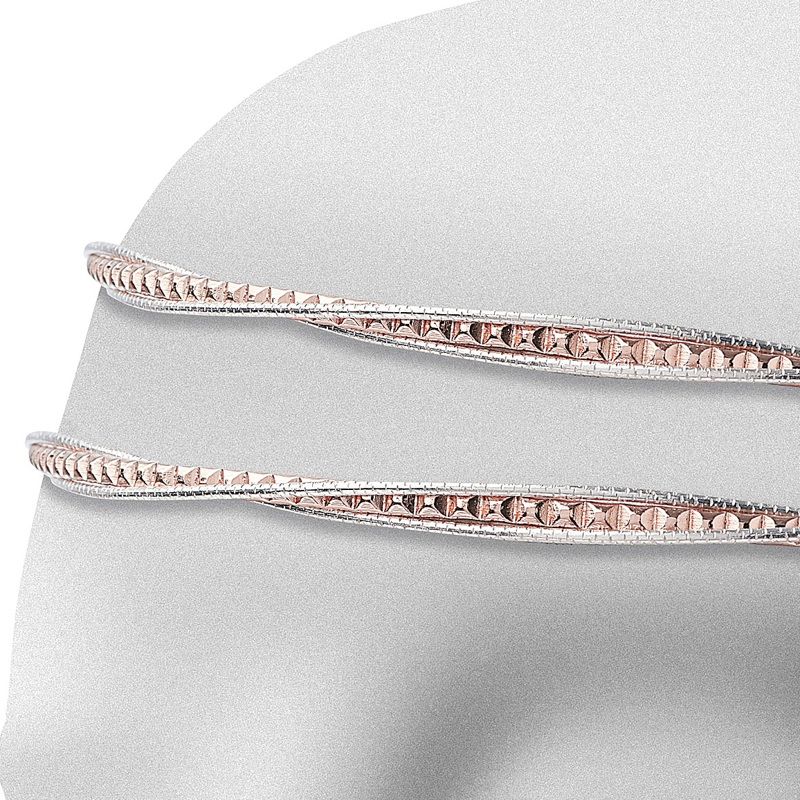 Στέφανα Γάμου Επάργυρα - Ασήμι Ροζ Χρυσό | Authentique Art SΑ-1408