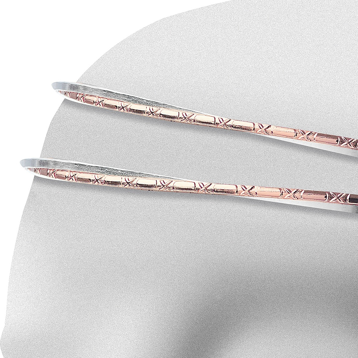 Στέφανα Γάμου Επάργυρα - Ασήμι Ροζ Χρυσό | Authentique Art SΑ-1414