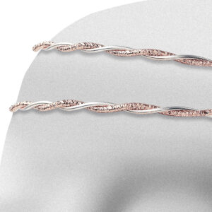 Στέφανα Γάμου Επάργυρα - Ασήμι Ροζ Χρυσό | Authentique Art SΑ-1417