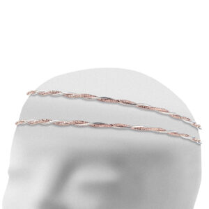 Στέφανα Γάμου Επάργυρα - Ασήμι Ροζ Χρυσό | Authentique Art SΑ-1417