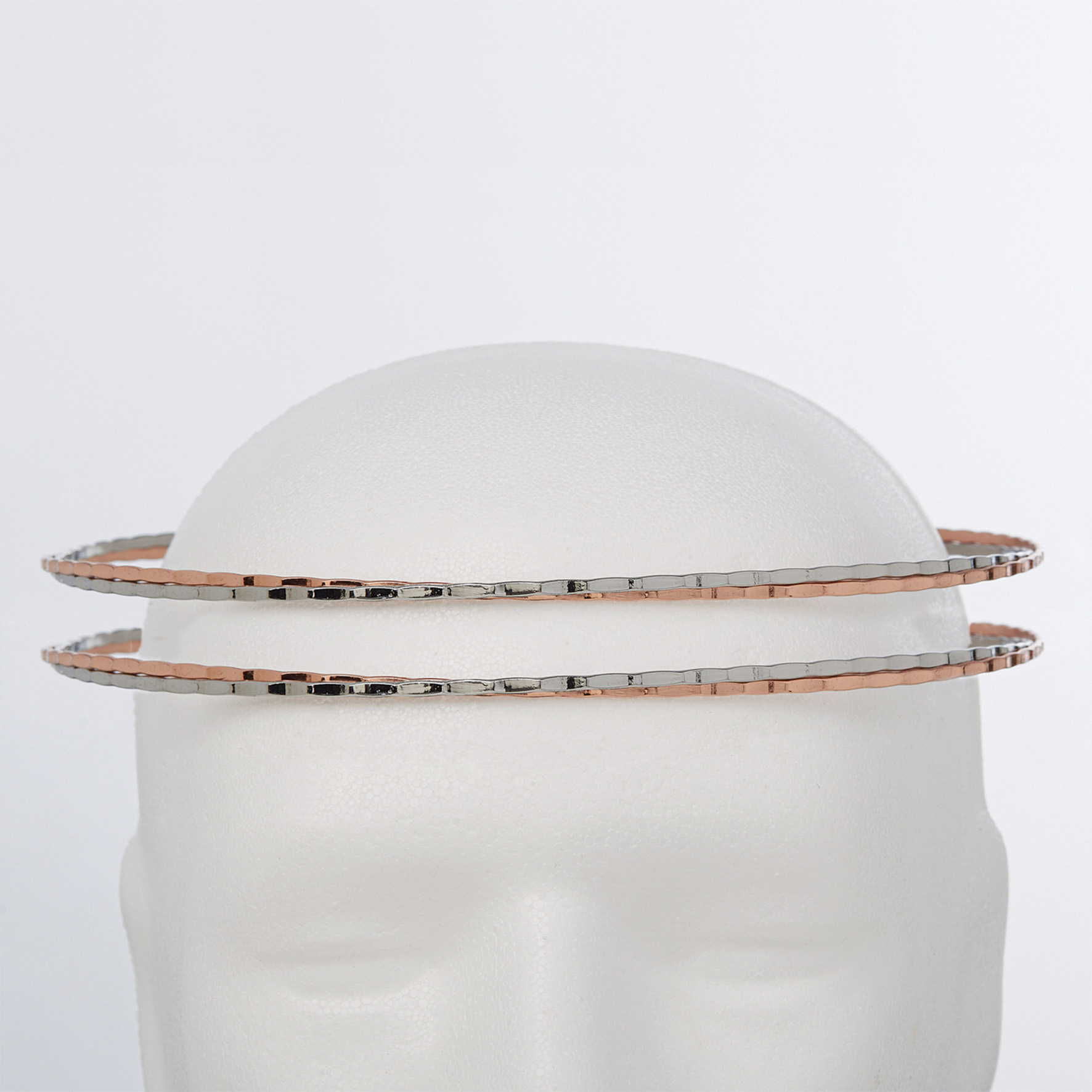 Στέφανα Γάμου Επάργυρα - Ασήμι Ροζ Χρυσό | Authentique Art SΑ-2005