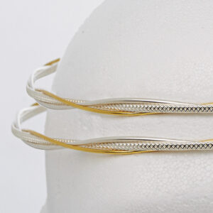 Στέφανα Γάμου Επάργυρα - Ασήμι Χρυσό | Authentique Art SΑ-2007