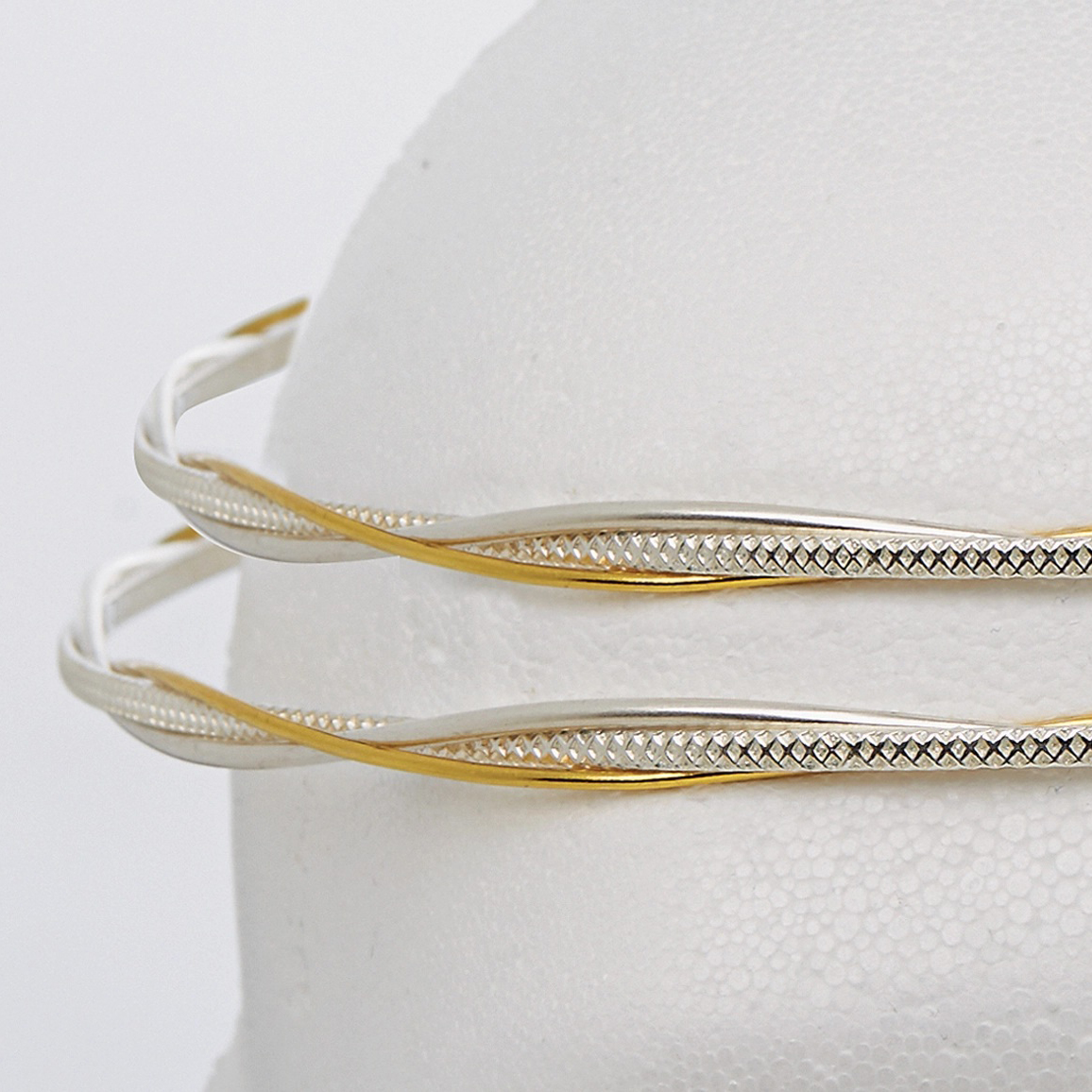 Στέφανα Γάμου Επάργυρα - Ασήμι Χρυσό | Authentique Art SΑ-2007