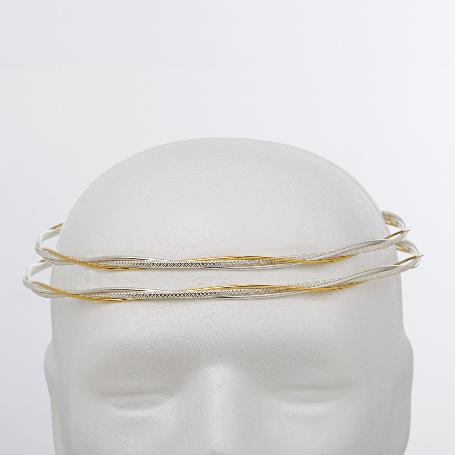 Στέφανα Γάμου Επάργυρα - Ασήμι Χρυσό | Authentique Art SΑ-2007