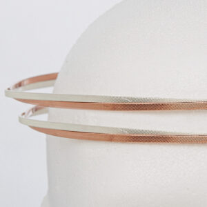 Στέφανα Γάμου Επάργυρα - Ασήμι Ροζ Χρυσό | Authentique Art SΑ-2014