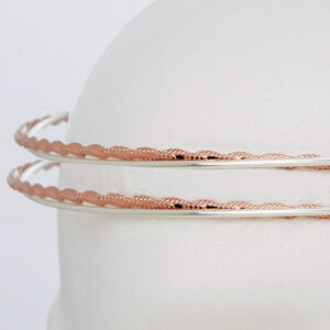 Στέφανα Γάμου Επάργυρα - Ασήμι Ροζ Χρυσό | Authentique Art SΑ-2017