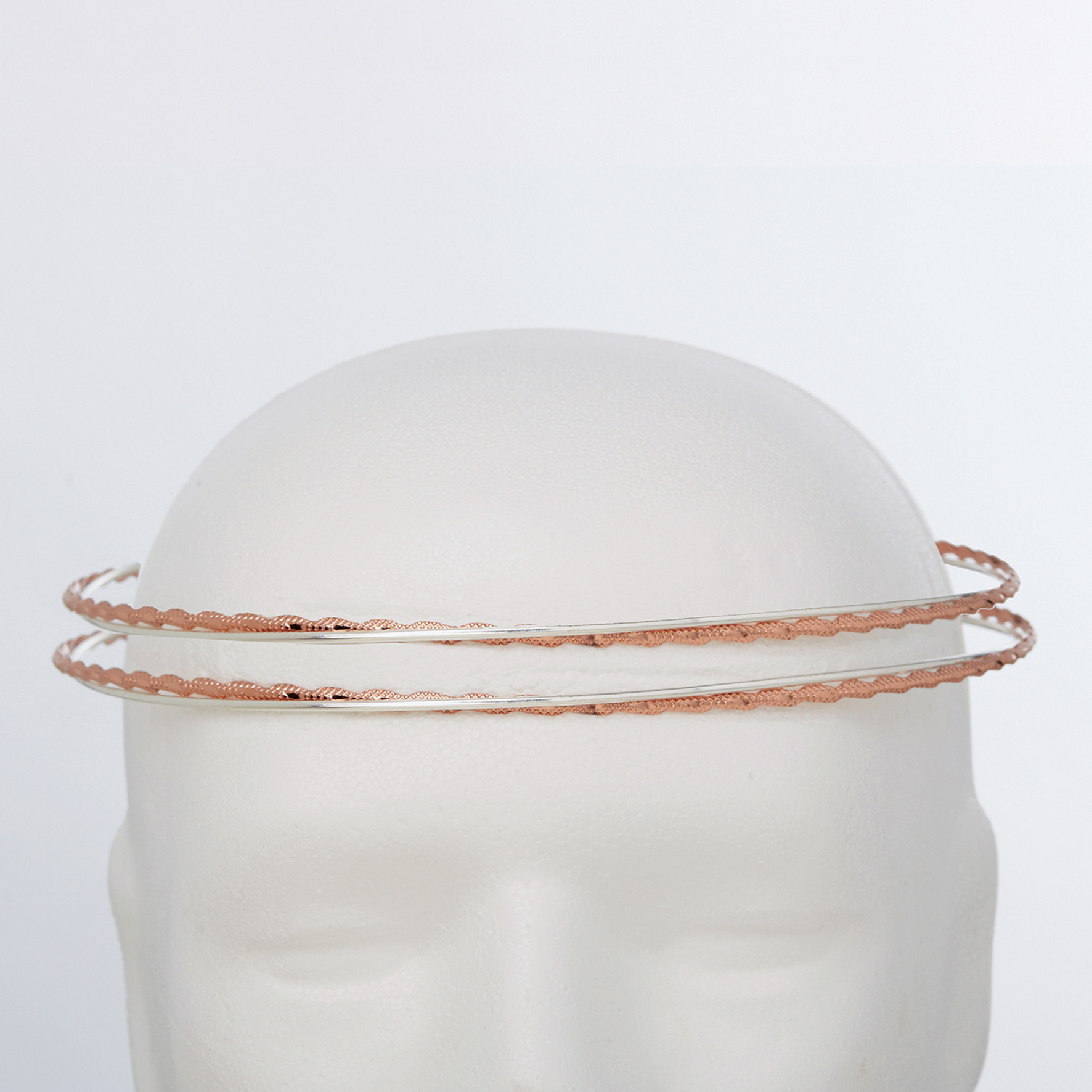 Στέφανα Γάμου Επάργυρα - Ασήμι Ροζ Χρυσό | Authentique Art SΑ-2017