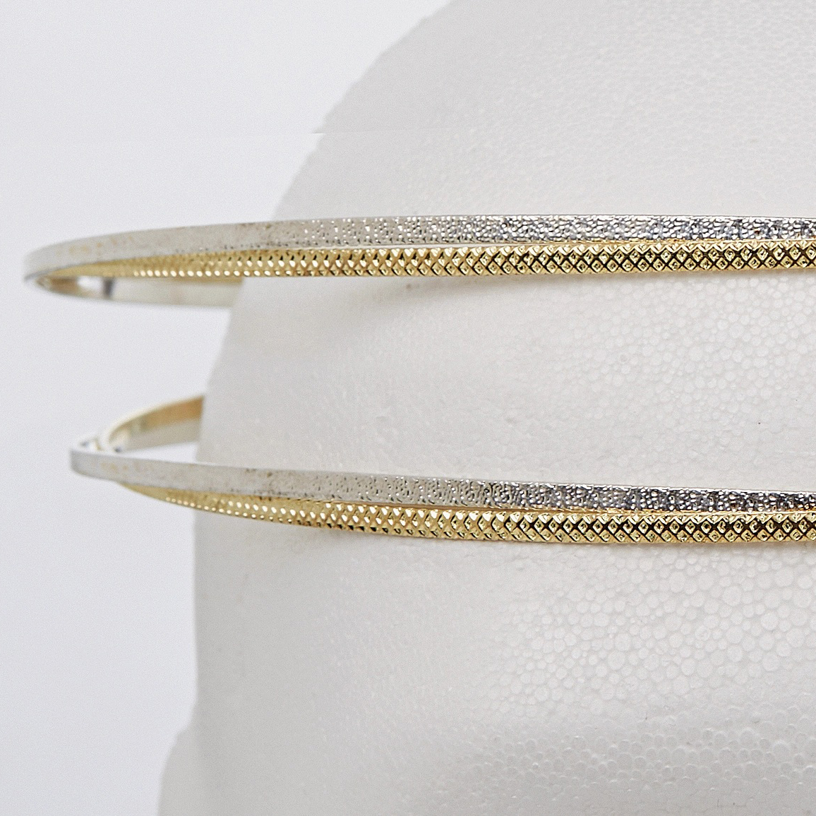 Στέφανα Γάμου Επάργυρα - Ασήμι Χρυσό | Authentique Art SΑ-2028