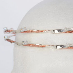 Στέφανα Γάμου Επάργυρα - Ασήμι Ροζ Χρυσό | Authentique Art SΑ-2032