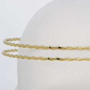 Στέφανα Γάμου Επάργυρα - Χρυσό | Authentique Art SΑ-2040