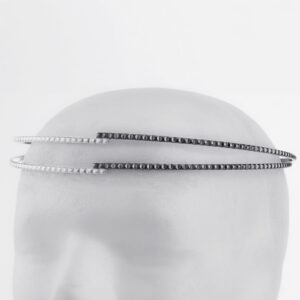 Στέφανα Γάμου Επάργυρα - Ασήμι Μαύρο | Authentique Art SΑ-2401