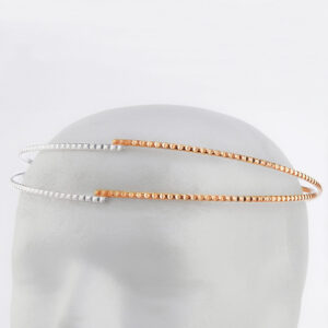 Στέφανα Γάμου Επάργυρα - Ασήμι Ροζ Χρυσό | Authentique Art SΑ-2402