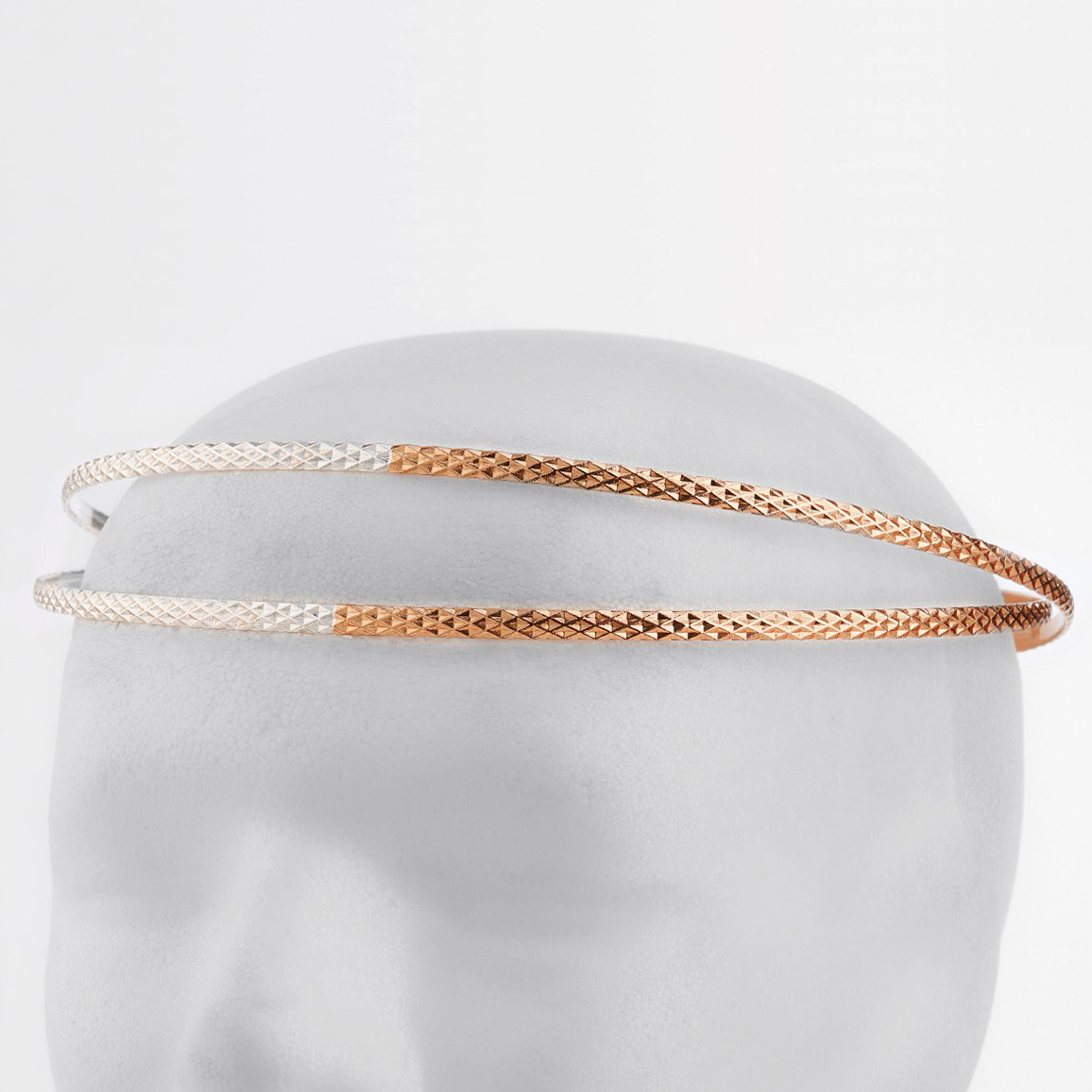 Στέφανα Γάμου Επάργυρα - Ασήμι Ροζ Χρυσό | Authentique Art SΑ-2408