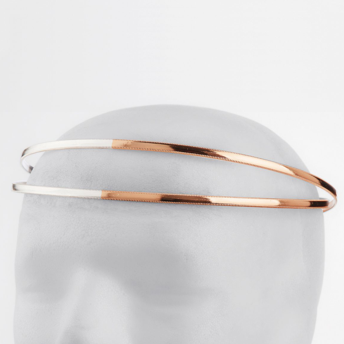 Στέφανα Γάμου Επάργυρα - Ασήμι Ροζ Χρυσό | Authentique Art SΑ-2411