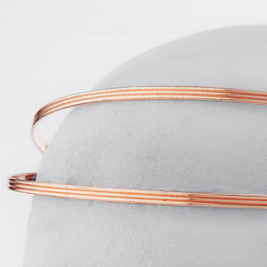 Στέφανα Γάμου Επάργυρα - Ροζ Χρυσό | Authentique Art SΑ-2414