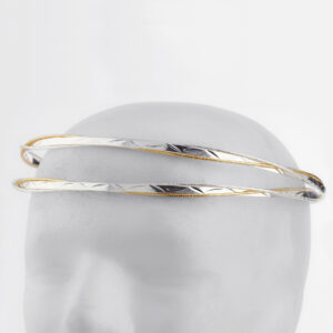 Στέφανα Γάμου Επάργυρα - Ασήμι Ροζ Χρυσό | Authentique Art SΑ-2418