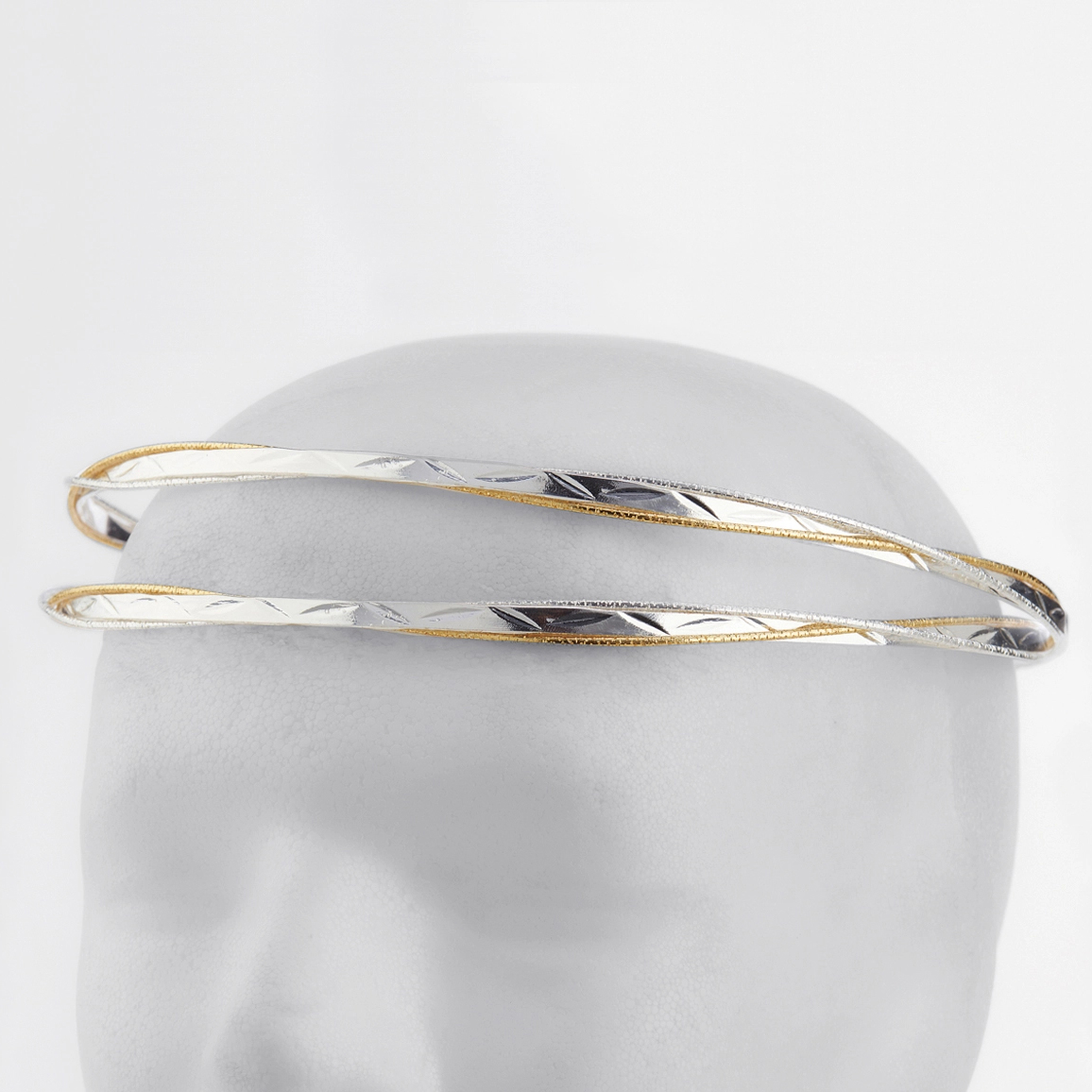 Στέφανα Γάμου Επάργυρα - Ασήμι Χρυσό | Authentique Art SΑ-2417