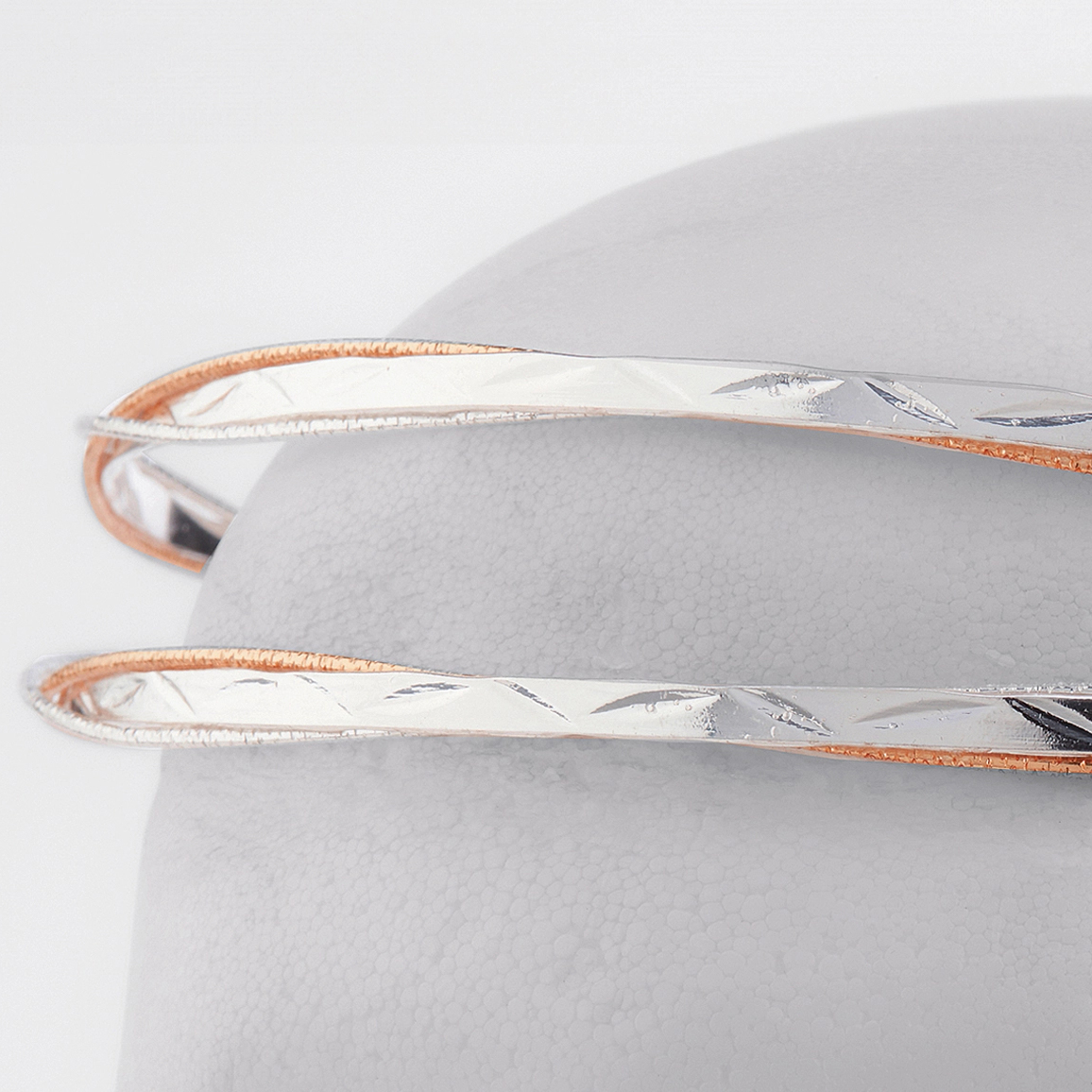 Στέφανα Γάμου Επάργυρα - Ασήμι Ροζ Χρυσό | Authentique Art SΑ-2418