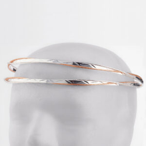 Στέφανα Γάμου Επάργυρα - Ασήμι Ροζ Χρυσό | Authentique Art SΑ-2418