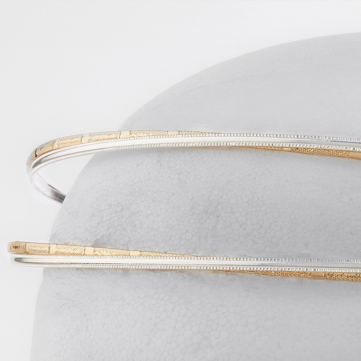 Στέφανα Γάμου Επάργυρα - Ασήμι Χρυσό | Authentique Art SΑ-2425