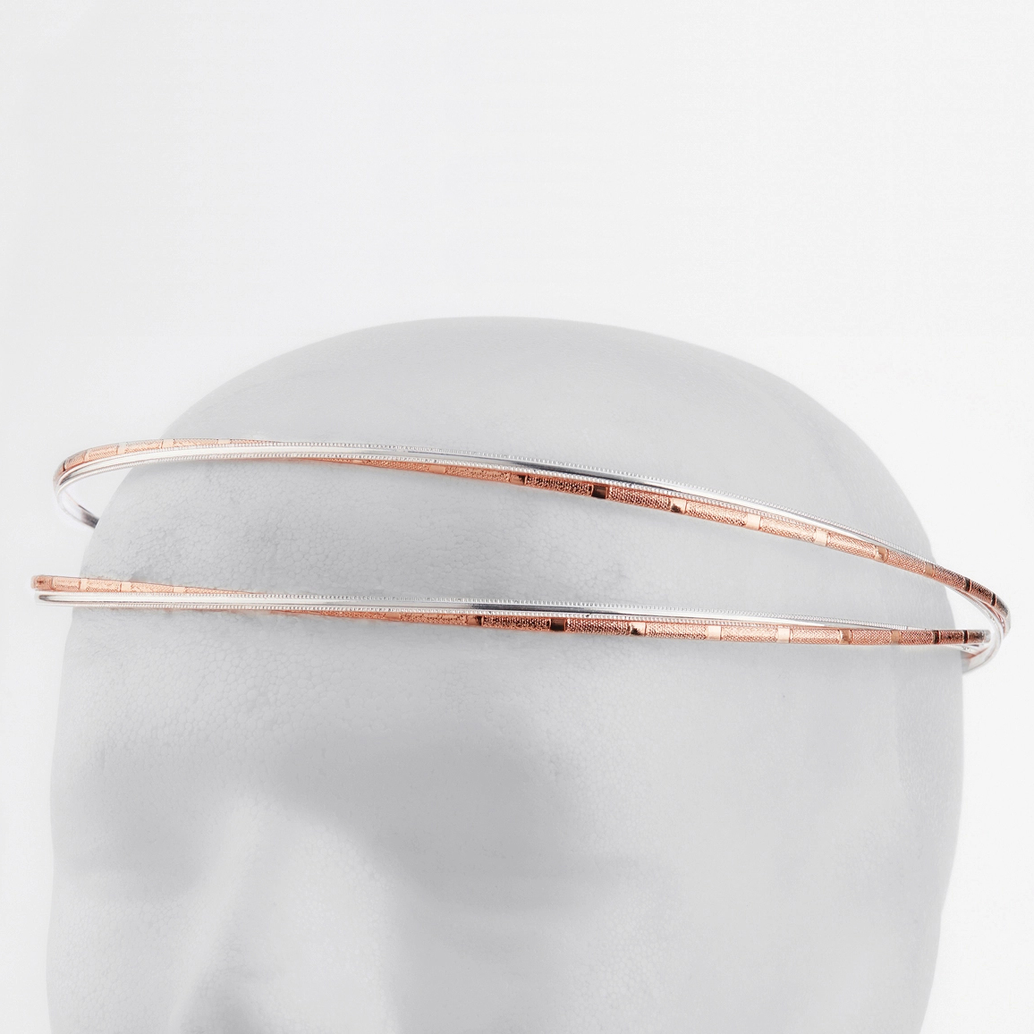 Στέφανα Γάμου Επάργυρα - Ασήμι Ροζ Χρυσό | Authentique Art SΑ-2426