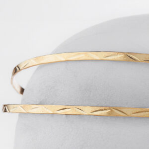 Στέφανα Γάμου Επάργυρα - Χρυσό | Authentique Art SΑ-2429