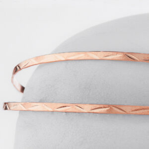 Στέφανα Γάμου Επάργυρα - Ροζ Χρυσό | Authentique Art SΑ-2430