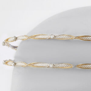 Στέφανα Γάμου Επάργυρα - Ασήμι Χρυσό | Authentique Art SΑ-2441