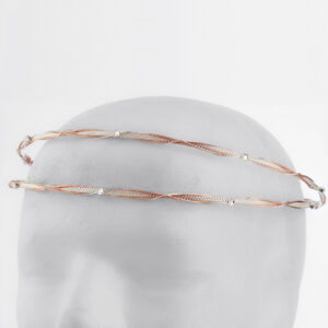 Στέφανα Γάμου Επάργυρα - Ασήμι Ροζ Χρυσό | Authentique Art SΑ-2442