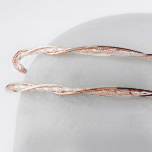 Στέφανα Γάμου Επάργυρα - Ασήμι Ροζ Χρυσό | Authentique Art SΑ-2445