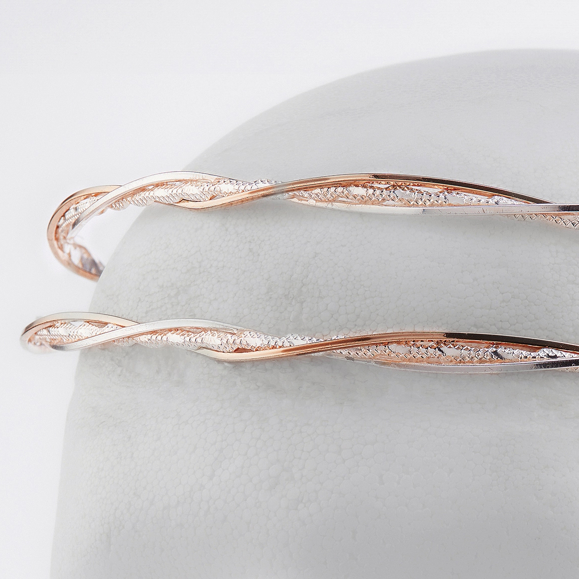 Στέφανα Γάμου Επάργυρα - Ασήμι Ροζ Χρυσό | Authentique Art SΑ-2445