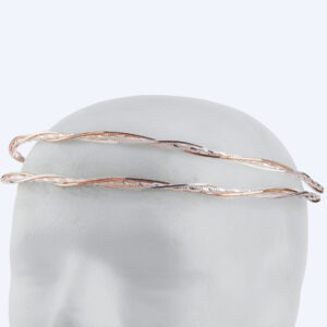 Στέφανα Γάμου Επάργυρα - Ασήμι Ροζ Χρυσό | Authentique Art SΑ-2445